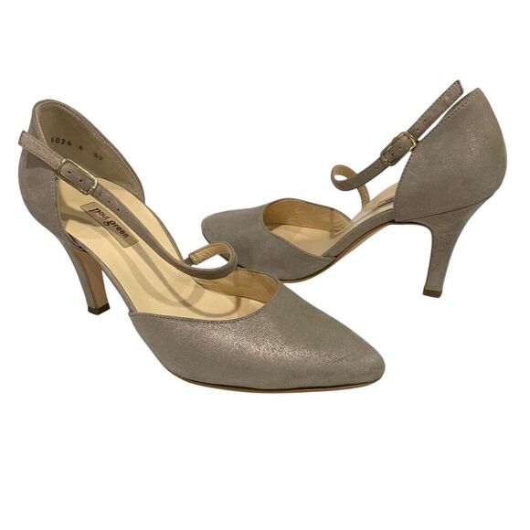 Paul Green | Shoes Heel Pumps Valetta D'Orsday Champagne Suede- size 4 6.5 - Picture 1 of 10